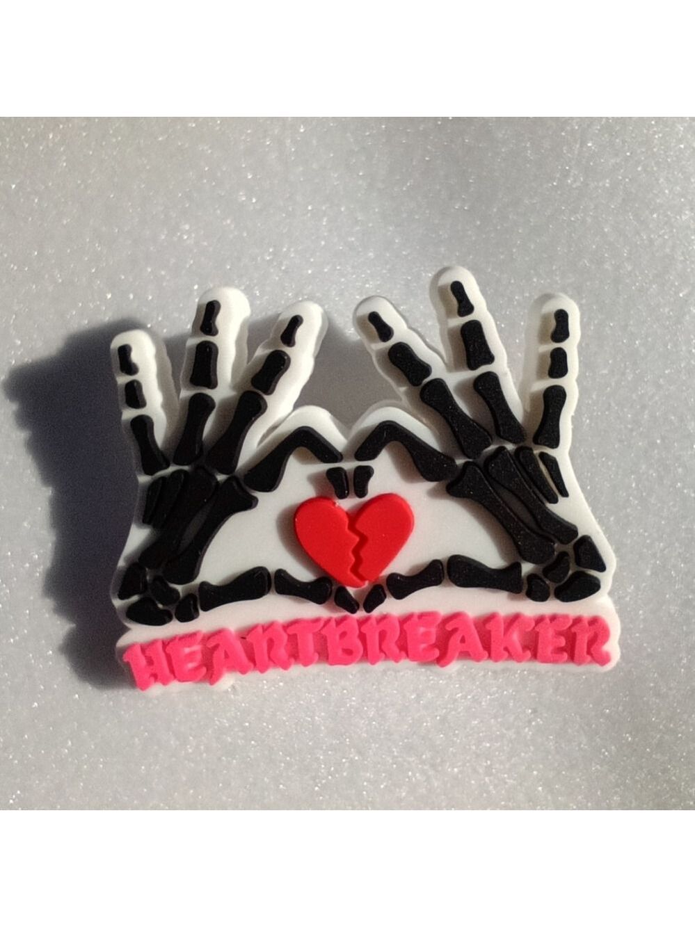 5/$5 Heartbreaker Skeleton Hands Jibbitz Croc Charm
